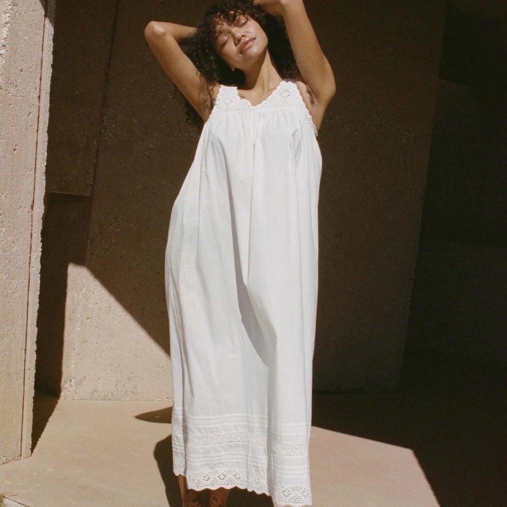 Doen Yselda Dress in Salt